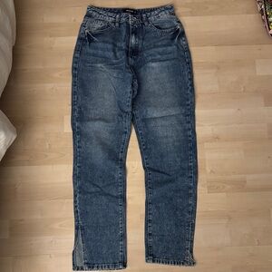 Missguided Relaxed Fit Blue Jeans